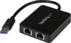 Мережевий адаптер Startech USB 3.0 to Dual Port Gigabit Ethernet Adapter (USB32000SPT) - зображення 2