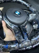 Кермо Premium BMW F Series M Performance кований карбон з LED-екраном F20 F21 F22 F23 F30 F31 F32 F33 F36 X3 F25 F26 F15 F16 синє (B-44) - изображение 6