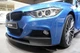 Накладка переднього бампера BMW 3 series F30 F31 2012 2018 M Performance юбка дифузор ABS пластик чорний глянець (A-7) - изображение 4