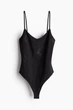 Боди-топ H&M 1233526005c70 L черное (100015505) - изображение 1