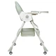 Стільчик для годування Kidoro One (ST-6540) Green, з екошкіри на колесах - зображення 5
