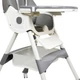 Стульчик для кормления Kidoro One (ST-6540) Dark Grey, из экокожи на колесах - изображение 8