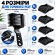 Профессиональный набор гребешков 4-в-1 Blend Friend для фейда и тушения волос (черный). Съемная парикмахерская расческа-насадка - изображение 3