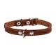 Нашийник "CoLLaR одинарний (ширина 12мм, довжина 24-32см) коричневий - зображення 2