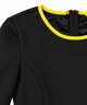 Платье женское из неопрена с длинными рукавами и желтой юбкой L, 46 черное - изображение 7