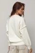 В'язаний джемпер oversize з декоративними швами LR9047r молочный ONE SIZE - зображення 2
