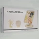 Косметичне дзеркало для макіяжу з LED-підсвіткою Large LED Mirror 16 LED працює від спідниць або від батарейок Чорний - зображення 5