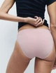 Набор хлопковые трусики Marks&Spencer модель High legs 14(42) 5 шт bitter chocolate 0271 - изображение 5