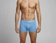 Мужские трусы боксеры Jack & Jones 1 шт, размер XXL, голубой - изображение 4