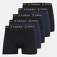 Набор мужских боксеров трусов Farah Underwear Boxer Shorts 5 шт в наборе, размер M, черный, темно-синий - изображение 1