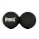 Масажний м'яч PowerPlay PP-4355 Silicone Lacrosse Peanut Ball (6.3х12.6см) Чорний (PP-4355_Black) PowerPlay PP-4355_Black 1078734 - зображення 1