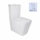 Унитаз напольный Qtap Crow Ultra Quiet безободковый с сиденьем Soft-close QTCRO27W51028 - изображение 1