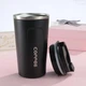 Термокружка для кофе и чая Coffee из нержавеющей стали с крышкой 510 мл Черная - изображение 3