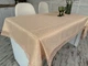 Скатерть праздничная с кружевом 150x220 см тканевая 3385-zkr PB1624 - изображение 2