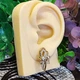 Сережки Xuping довжина 2.7см ширина 1.4см медичне золото позолота 18К с960 - зображення 4