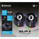 Акустика DEFENDER 2.0 Solar 8 10Вт Bluetooth підсвітка USB чорні - изображение 6