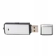 Цифровий диктофон USB флешка для запису розмов з активацією голосом пластик чорний 63×20×9 мм портативний 8/16/32/64/128 гб памяти - изображение 1