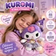 Мягкая игрушка Sanrio Куроми в платье Хеллоу Китти, аниме Kuromi Hello Kitty 50 см Фиолетовая - изображение 2