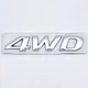Емблема напис 4WD Hyundai (метал, хром, глянець) 8,3*1,6 см - зображення 2