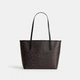 Сумка Coach Medium City Tote Bag in Signature Canvas коричнева середнього розміру - изображение 8