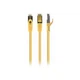 Патч-корд 3м S/FTP Cat 6A CU LSZH yellow Cablexpert (PP6A-LSZHCU-Y-3M) - изображение 1