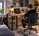 Стіл для роботи та навчання Loft з шухлядою і полицями - зображення 1