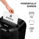 Уничтожитель документов Fellowes LX25M Mini-Cut P-4 6 листов 11.5 л Black (f.U4170601) - изображение 9