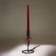 Набор столовых свечей MBM HOME 4 шт. 25 см красный металлик (FR-17 METALLIC RED) - изображение 2