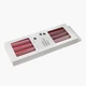 Набор столовых свечей MBM HOME 4 шт. 25 см красный металлик (FR-17 METALLIC RED) - изображение 4