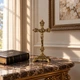 Настольный крест на подставке Virtus 18,5×9,5 см бронза Золотистый (4284vi) - изображение 7