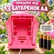 Машина для мильних бульбашок автоматична генератор бульбашок для дітей вуличний ліхтар з підсвічуванням регульована висота - зображення 4