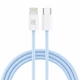 Кабель MAKE Type-C to Lightning 30W 1м Nylon Blue - изображение 4