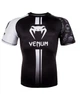 Футболка спортивна "Venum" для боксу та фітнесу чорна з білим XS - изображение 1
