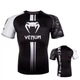 Футболка спортивна "Venum" для боксу та фітнесу чорна з білим XS - изображение 2