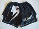 Шорти спортивні "Venum" для боксу та фітнесу чорні з білим XL - изображение 5