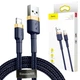 Кабель с быстрой зарядкой Baseus Cafule USB to Lightning 1.5A 2 м Синий (226750764) - изображение 7