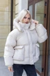 Зимова куртка Mila Nova К-396 44 молоко - изображение 1