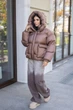 Зимова куртка Mila Nova К-396 42 капучино - изображение 6