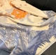 Женский двусторонний теплый палантин с рисунком в китайском стиле Бежевый с оранжевым 60*180см (3013) - изображение 4