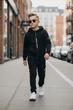Детский костюм STONE ISLAND на мальчика (худи+джогеры) 146-152 см черный - изображение 1