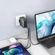 Мережевий зарядний пристрій UGREEN Nexode CD226 GaN 100W 3xUSB-C USB-A PD 3.0 QC 4.0 Black (40747) - изображение 3