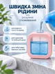Дозатор для рідкого мила миючого засобу гелю шампуню антисептика у ванну на кухню 500 мл 2 шт VMHouse рожевий (0024-0123) - зображення 2