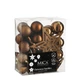 Елочные пластиковые шары Mica Decorations 40 шт 6-8 см шоколад - изображение 1