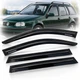 Дефлектори вікон ветровики Volkswagen Golf IV 1997-2002 Універсал Скотч 3M Voron Glass - зображення 1