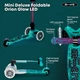 Самокат MICRO складной серии Mini Deluxe Foldable Orion Glow LED – Розовый - изображение 8