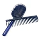 Набір щіток і гребінців DYS Designed Paddle Brush and Detangling Comb Prussian Blue Black (B-98) - изображение 2