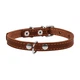 Ошейник "CoLLaR одинарный (ширина 10мм, длина 22-30см) коричневый - изображение 2
