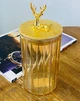 Банка для хранения Olens Золотой Олень 102-647 750 мл 9х15 см янтарная - изображение 1