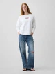 Свитшот на флисе женский GAP 759814234 L Белый (1162419675) - изображение 3