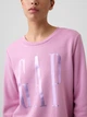 Свитшот на флисе женский GAP 814844993 XL Сиреневый (1162368263) - изображение 4